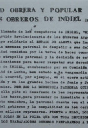 thumbnail of 1975. Solidaridad obrera y popular con los obreros de Indiel