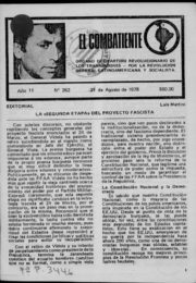 thumbnail of El Combatiente n 262 1978 agosto 21