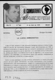 thumbnail of El Combatiente n 264 1979 abril 21