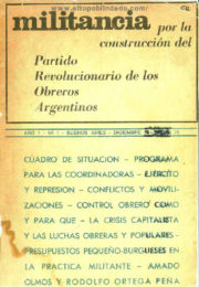 thumbnail of Militancia 1 Numero unico