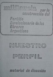 thumbnail of Nuestro perfil. Material de discusion