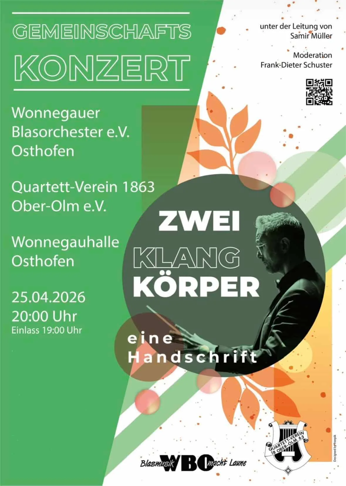 Zwei Klangkörper – eine Handschrift: Gemeinschaftskonzert in Osthofen