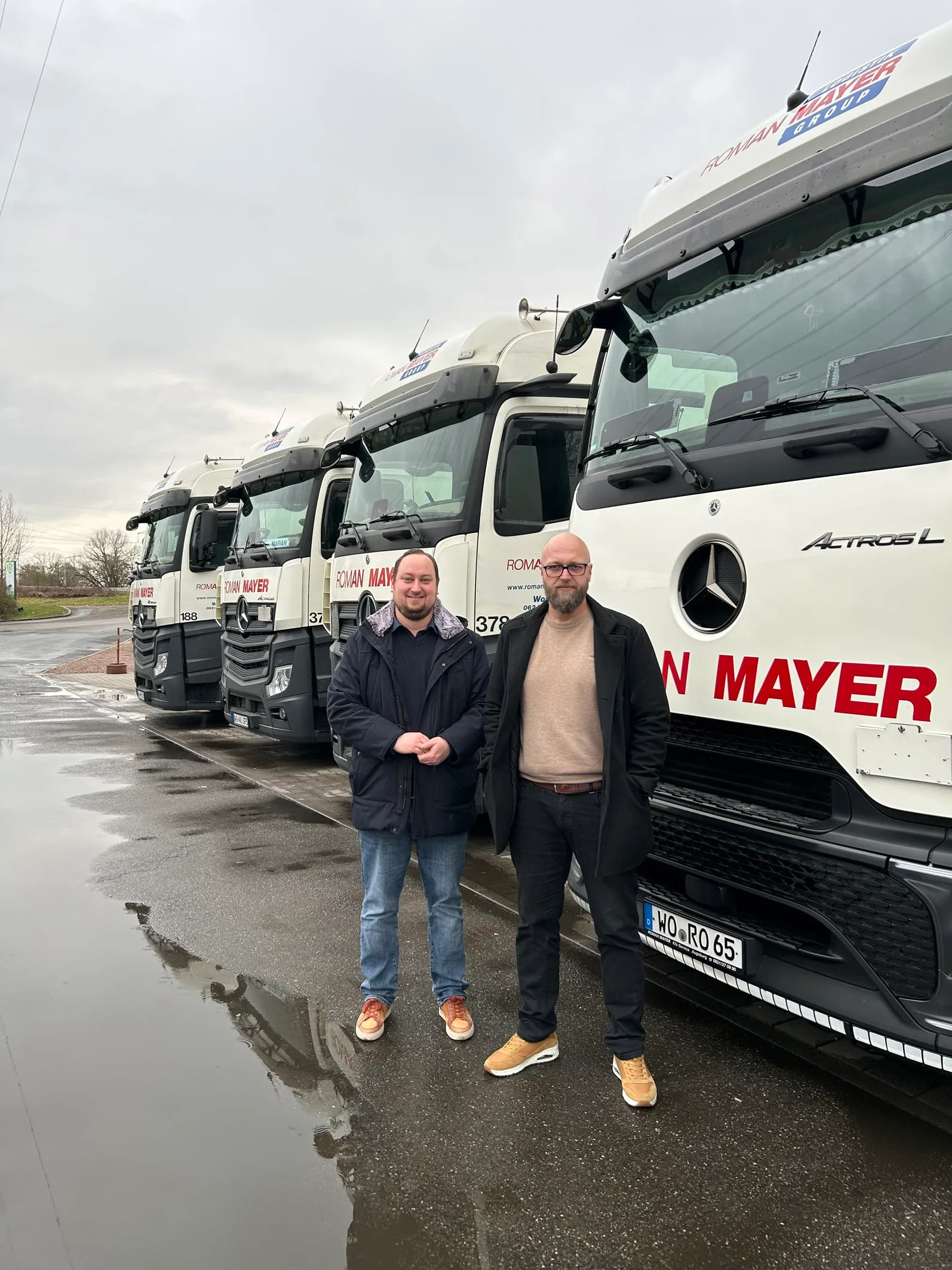 Krämer informiert sich bei Wormser Logistikunternehmen über Herausforderungen der Branche