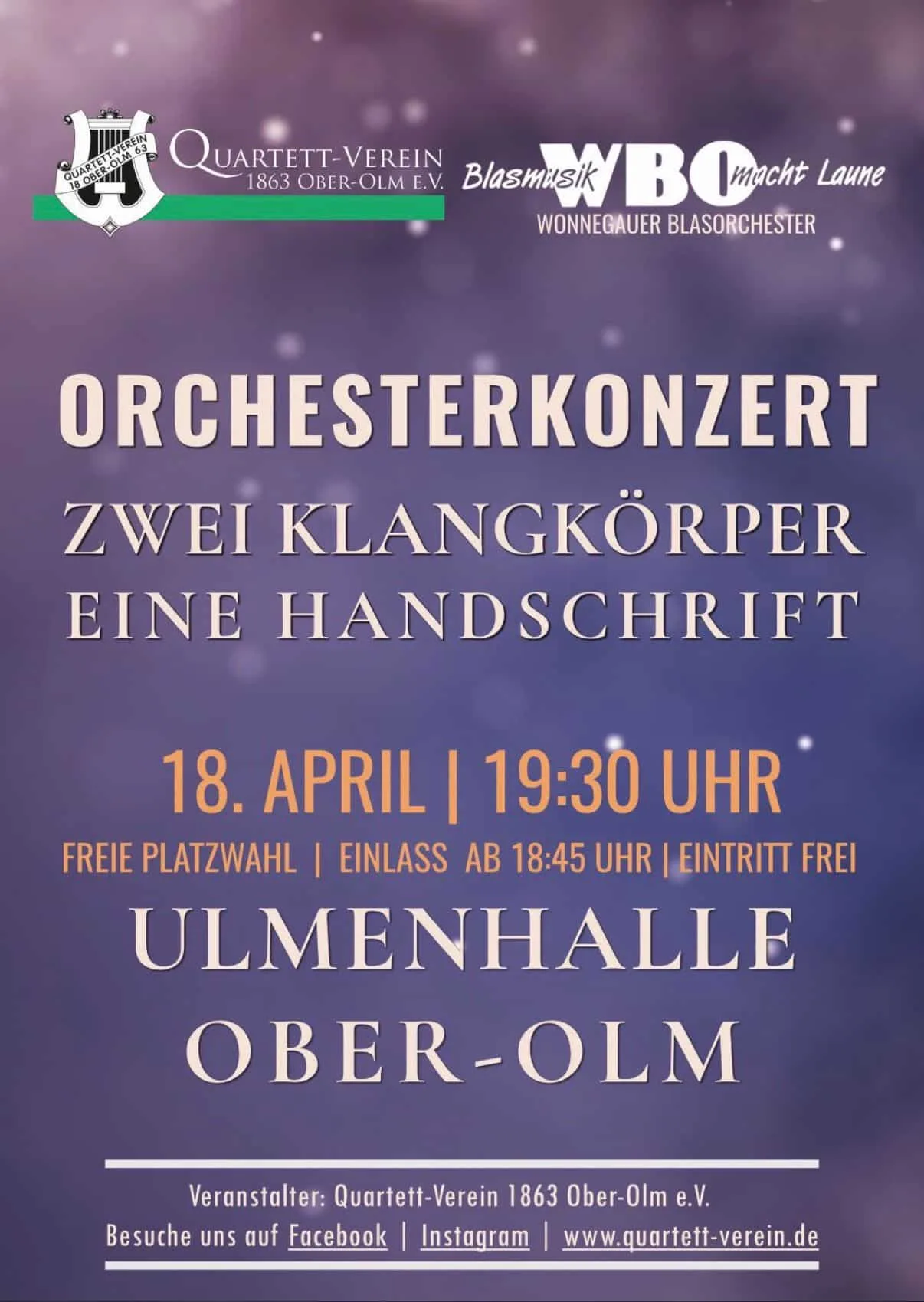 Zwei Orchester, ein Klang – Ein Abend voller musikalischer Harmonie in Ober-Olm