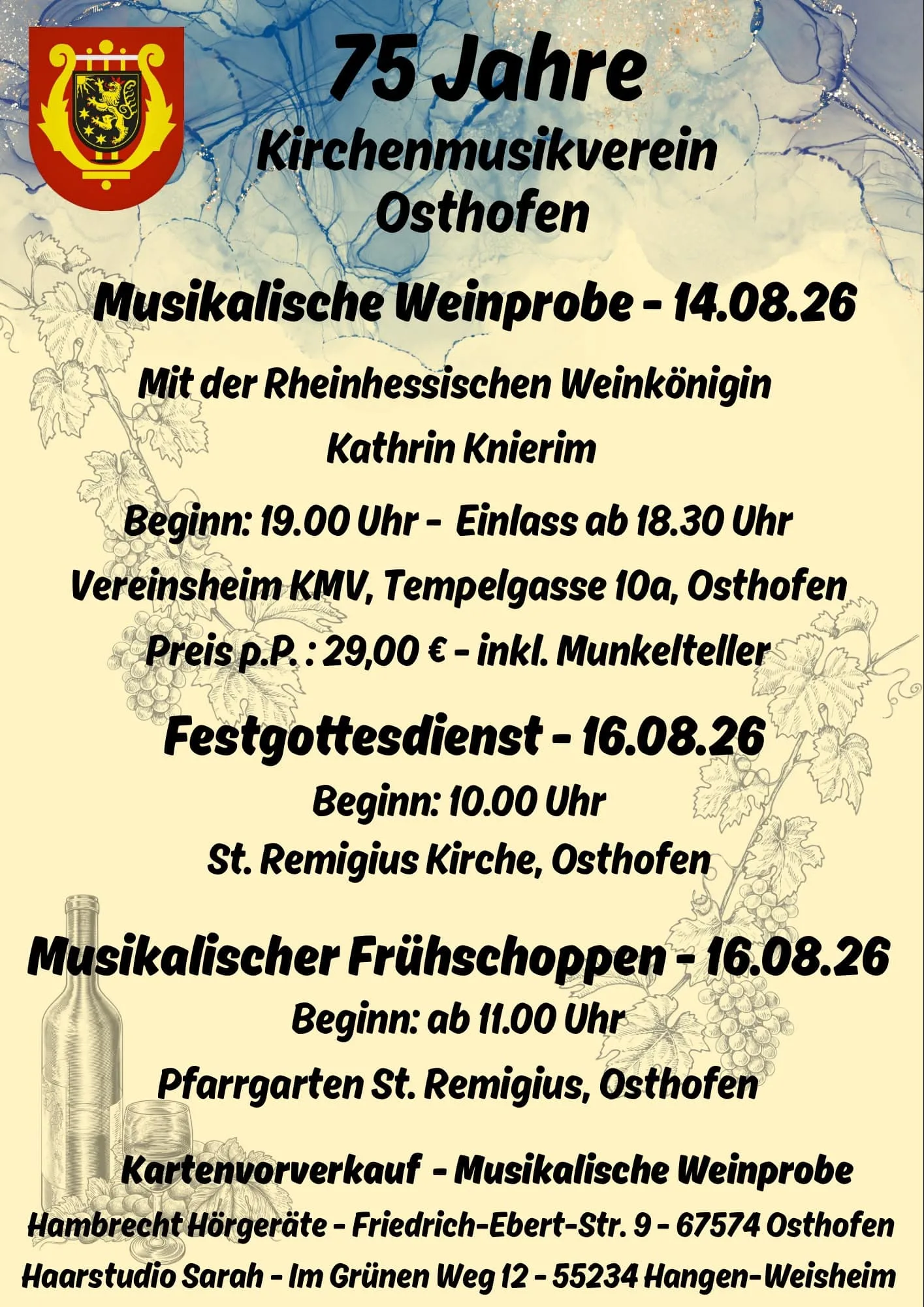 75 Jahre Musik, Gemeinschaft und Leidenschaft – Kirchenmusikverein Osthofen feiert großes Jubiläum