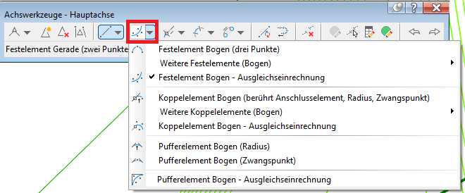 Dropdown Element 2: Festelement Bogen Varianten