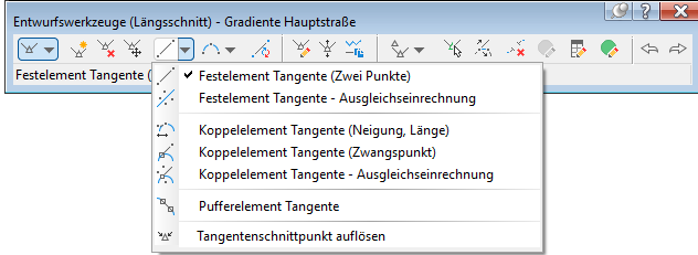 Dropdown Element 1 für Geraden-Tangenten