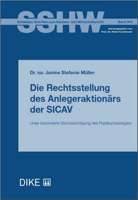 Die Rechtsstellung des Anlegeraktionärs der SICAV