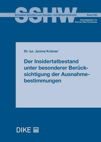 Der Insidertatbestand unter besonderer Berücksichtigung der Ausnahmebestimmungen
