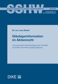 Gläubigerinformation im Aktienrecht