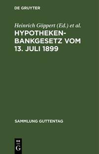 Hypothekenbankgesetz vom 13. Juli 1899