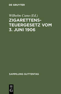 Zigarettensteuergesetz vom 3. Juni 1906