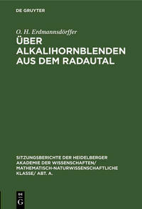Über Alkalihornblenden aus dem Radautal
