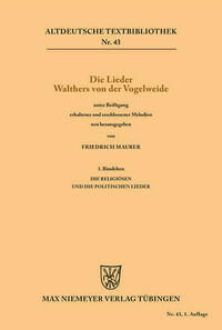 Die Lieder Walthers von der Vogelweide