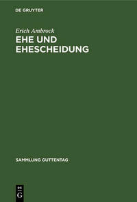 Ehe und Ehescheidung