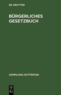 Bürgerliches Gesetzbuch