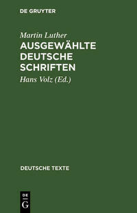Ausgewählte deutsche Schriften