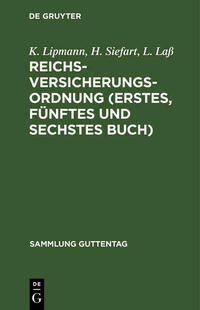 Reichsversicherungsordnung (Erstes, fünftes und sechstes Buch)