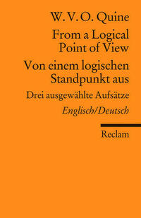 From a Logical Point of View / Von einem logischen Standpunkt aus. Englisch/Deutsch