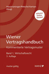 Wiener Vertragshandbuch Wirtschaftsrecht I