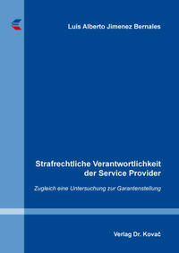 Strafrechtliche Verantwortlichkeit der Service Provider