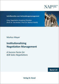 Institutionalizing Negotiation Management