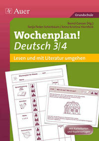 Wochenplan Deutsch 3/4 Lesen/Mit Literatur umgehen