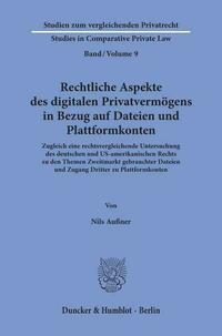 Rechtliche Aspekte des digitalen Privatvermögens in Bezug auf Dateien und Plattformkonten.