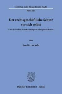 Der rechtsgeschäftliche Schutz vor sich selbst.