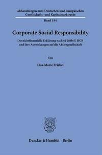 Corporate Social Responsibility.