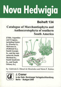 Catalogue of Marchantiophyta and Anthocerotophyta of southern South America