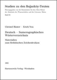 Deutsch-Sumerographisches Wörterverzeichnis