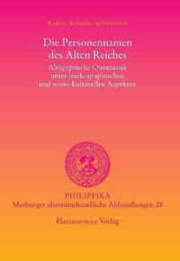 Die Personennamen des Alten Reiches