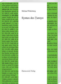 Syntax des Ṭuroyo