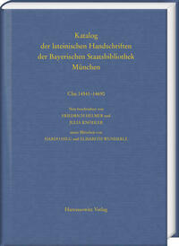 Katalog der lateinischen Handschriften der Bayerischen Staatsbibliothek München. Die Handschriften von St. Emmeram in Regensburg