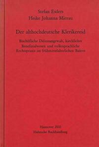 Der althochdeutsche Klerikereid