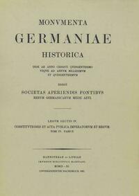 Constitutiones et acta publica imperatorum et regum (1298-1313), Teil 2