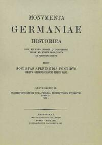 Constitutiones et acta publica imperatorum et regum (1325-1330)