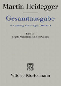 Hegels Phänomenologie des Geistes (Wintersemester 1930/31)