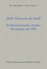 Mehr Dionysos als Apoll