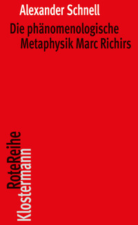 Die phänomenologische Metaphysik Marc Richirs