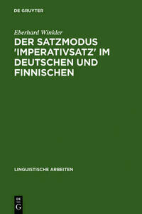 Der Satzmodus 'Imperativsatz' im Deutschen und Finnischen