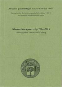 Klassensitzungsvorträge 2014–2015