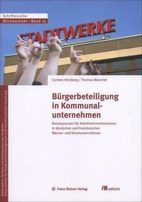 Bürgerbeteiligung in Kommunalunternehmen