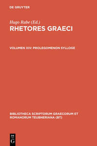 Rhetores Graeci / Prolegomenon Sylloge