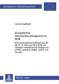 Europaeisches Verbrauchervertragsrecht im BGB