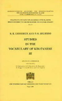 Studies in the Vocabulary of Khotanese / Studies in the Vocabulary of Khotanese