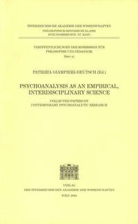Psychoanalysis as an Empirical Interdisciplinary Science