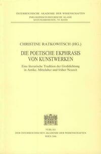 Die poetische Ekphrasis von Kunstwerken
