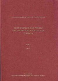 Terminologie der frühen philosophischen Scholastik in Indien. Ein... / Terminologie der frühen philosophischen Scholastik in Indien. Ein...